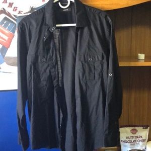 Alfani Men’s Medium Long Sleeve Shirt (Black)